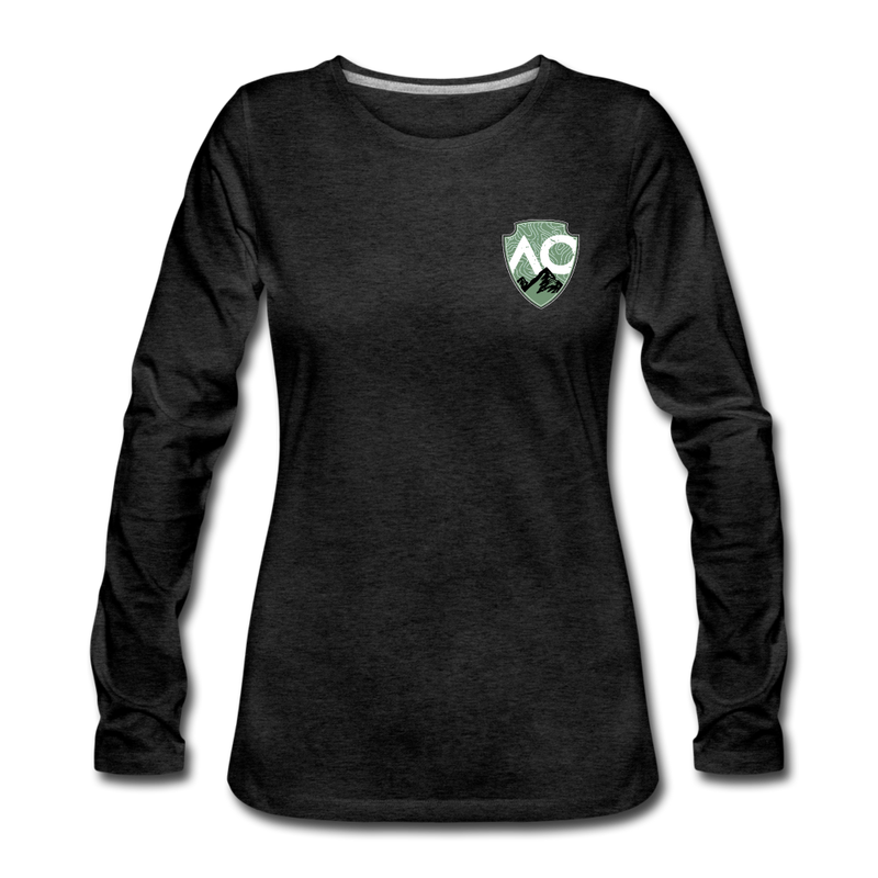 Load image into Gallery viewer, Women&#39;s Green Original Premium Long Sleeve T-Shirt - charcoal grey
