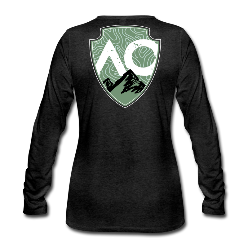 Load image into Gallery viewer, Women&#39;s Green Original Premium Long Sleeve T-Shirt - charcoal grey
