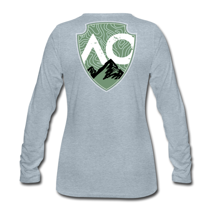 Load image into Gallery viewer, Women&#39;s Green Original Premium Long Sleeve T-Shirt - heather ice blue
