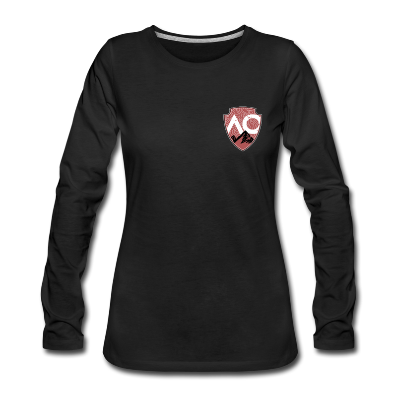 Load image into Gallery viewer, Women&#39;s Red Original Premium Long Sleeve T-Shirt - black
