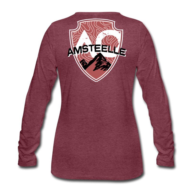 Load image into Gallery viewer, Women&#39;s Red Original Premium Long Sleeve T-Shirt - heather burgundy
