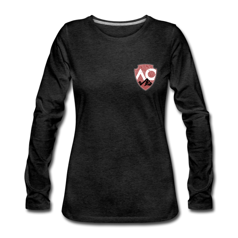 Load image into Gallery viewer, Women&#39;s Red Original Premium Long Sleeve T-Shirt - charcoal grey
