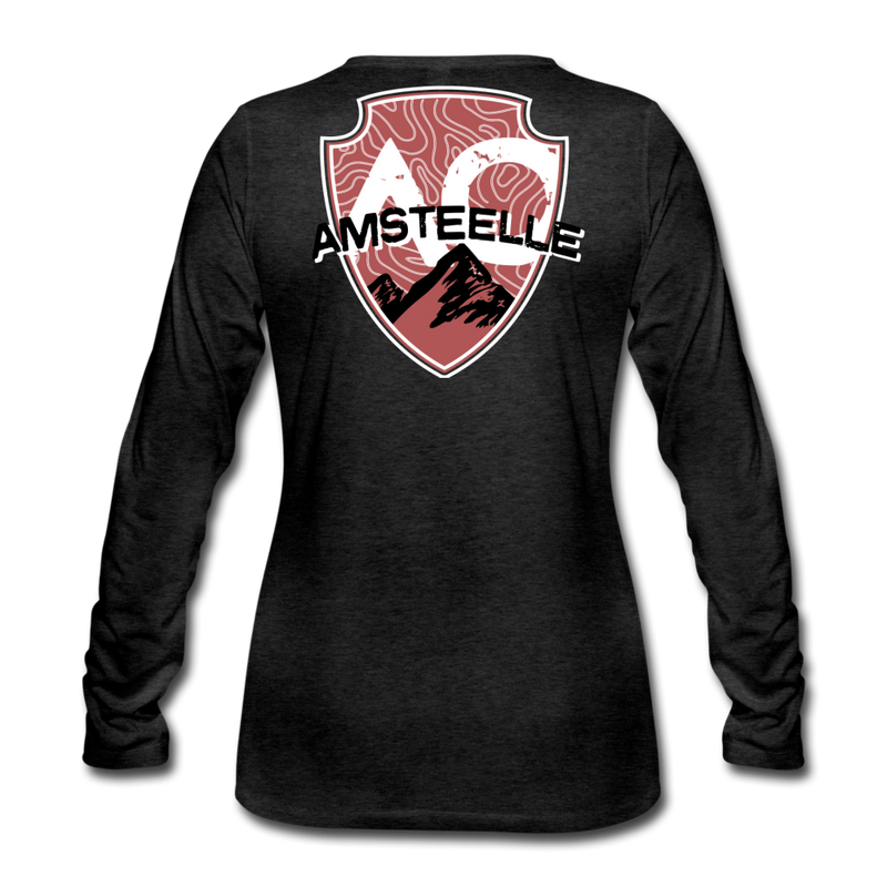 Load image into Gallery viewer, Women&#39;s Red Original Premium Long Sleeve T-Shirt - charcoal grey
