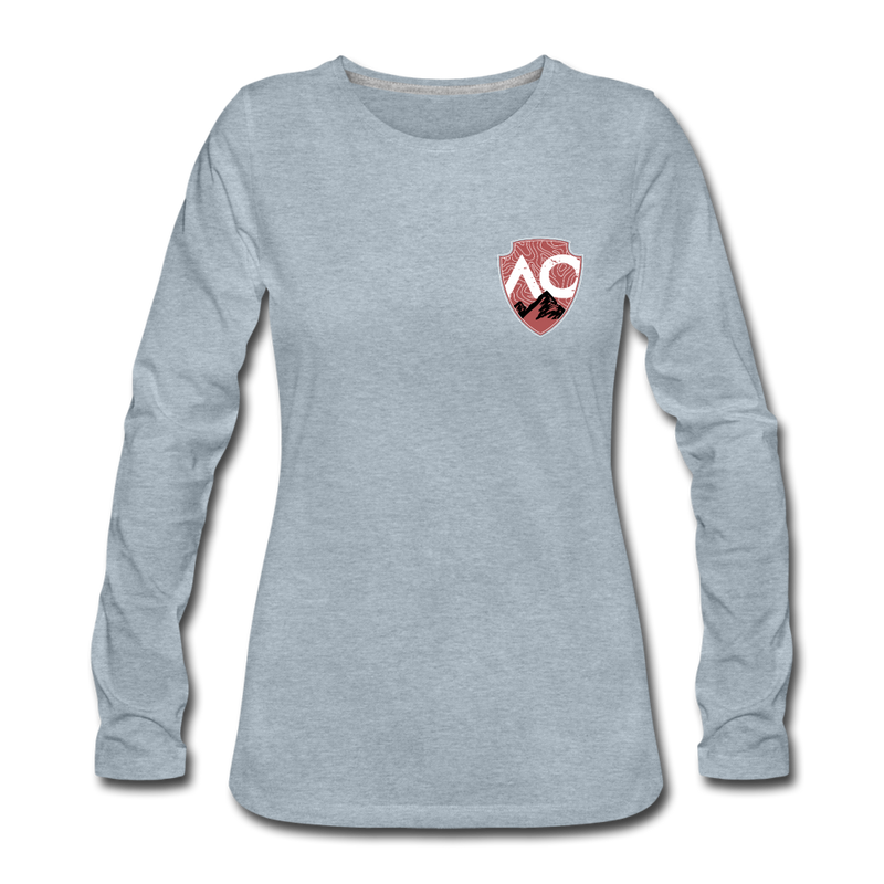 Load image into Gallery viewer, Women&#39;s Red Original Premium Long Sleeve T-Shirt - heather ice blue
