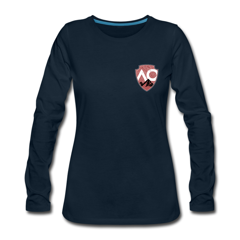 Load image into Gallery viewer, Women&#39;s Red Original Premium Long Sleeve T-Shirt - deep navy
