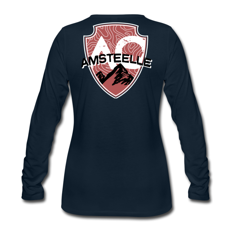 Load image into Gallery viewer, Women&#39;s Red Original Premium Long Sleeve T-Shirt - deep navy
