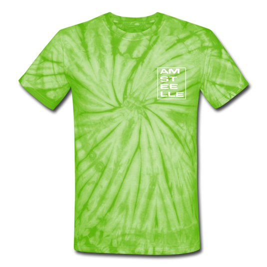 TIE-DAH AO Tie-Dye! - spider lime green