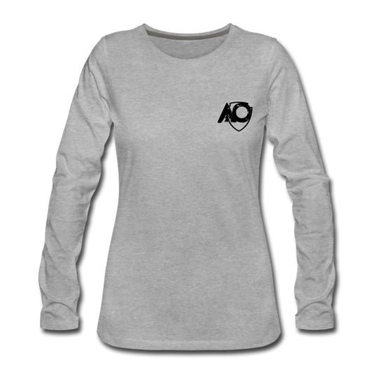 Women's Fantastic BLUE Premium Long Sleeve T-Shirt - heather gray