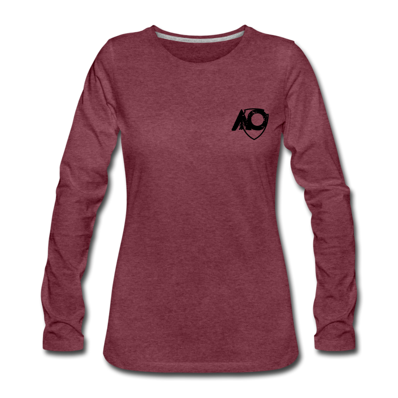 Load image into Gallery viewer, Women&#39;s Fantastic BLUE Premium Long Sleeve T-Shirt - heather burgundy
