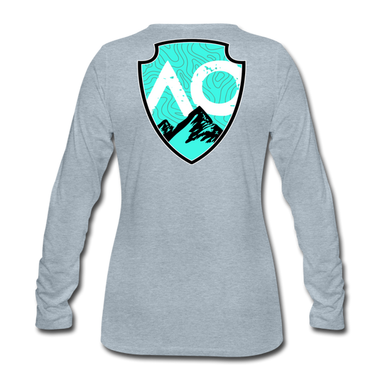 Women's Fantastic BLUE Premium Long Sleeve T-Shirt - heather ice blue