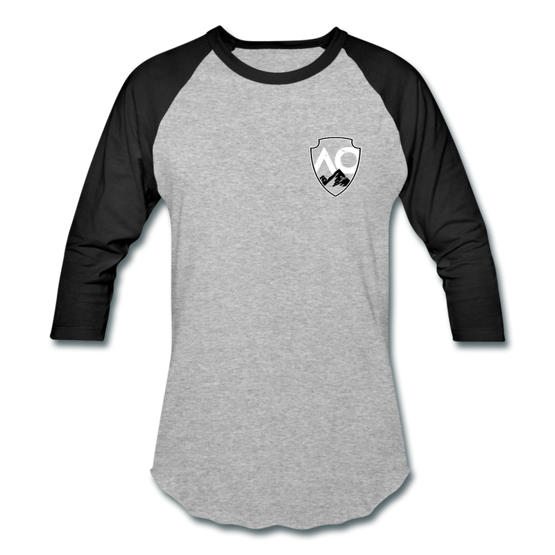 Load image into Gallery viewer, Original logo ONE Baseball T-Shirt - heather gray/black
