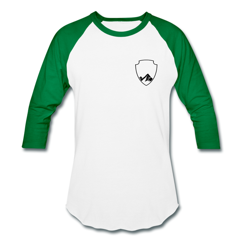 Load image into Gallery viewer, Original logo ONE Baseball T-Shirt - white/kelly green
