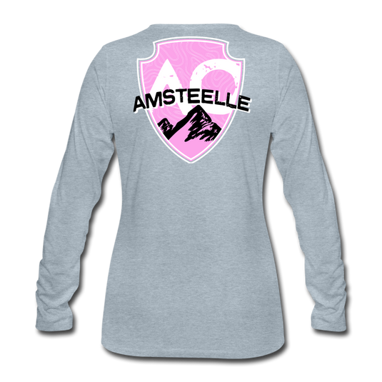 Women's Pink Original Premium Long Sleeve T-Shirt - heather ice blue