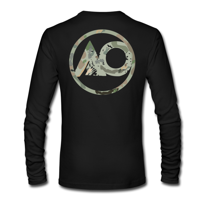 Load image into Gallery viewer, AO Camo GRAY Long Sleeve - black
