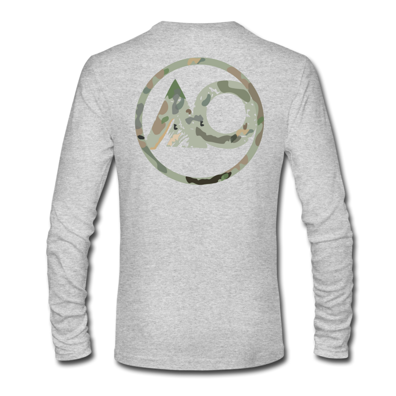 Load image into Gallery viewer, AO Camo GRAY Long Sleeve - heather gray
